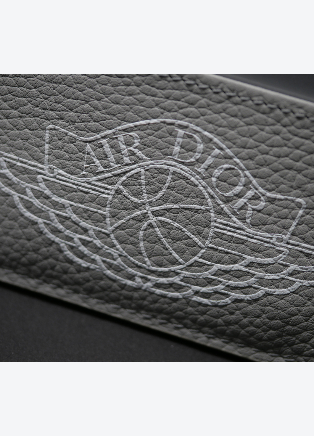 Dior x Jordan Wings Card Holder (4 Card Slot) Grey in Calfskin with  Silver-tone - US
