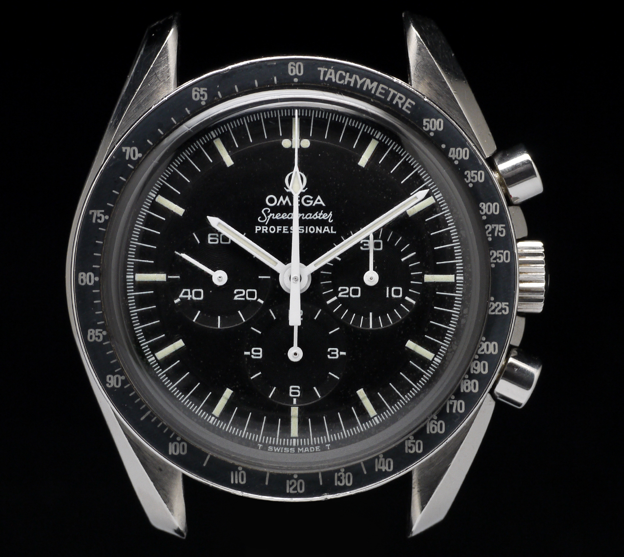 Omega Speedmaster 145022 Circa 1969 Straight Moonwatch Caseback Watch