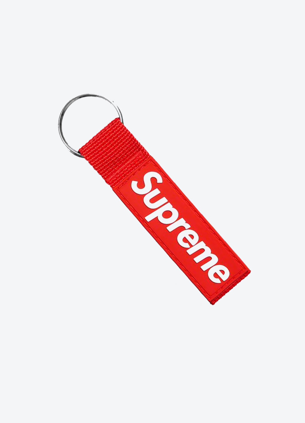 Supreme Webbing Keychain Red