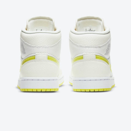 wmns air jordan 1 mid se voltage yellow